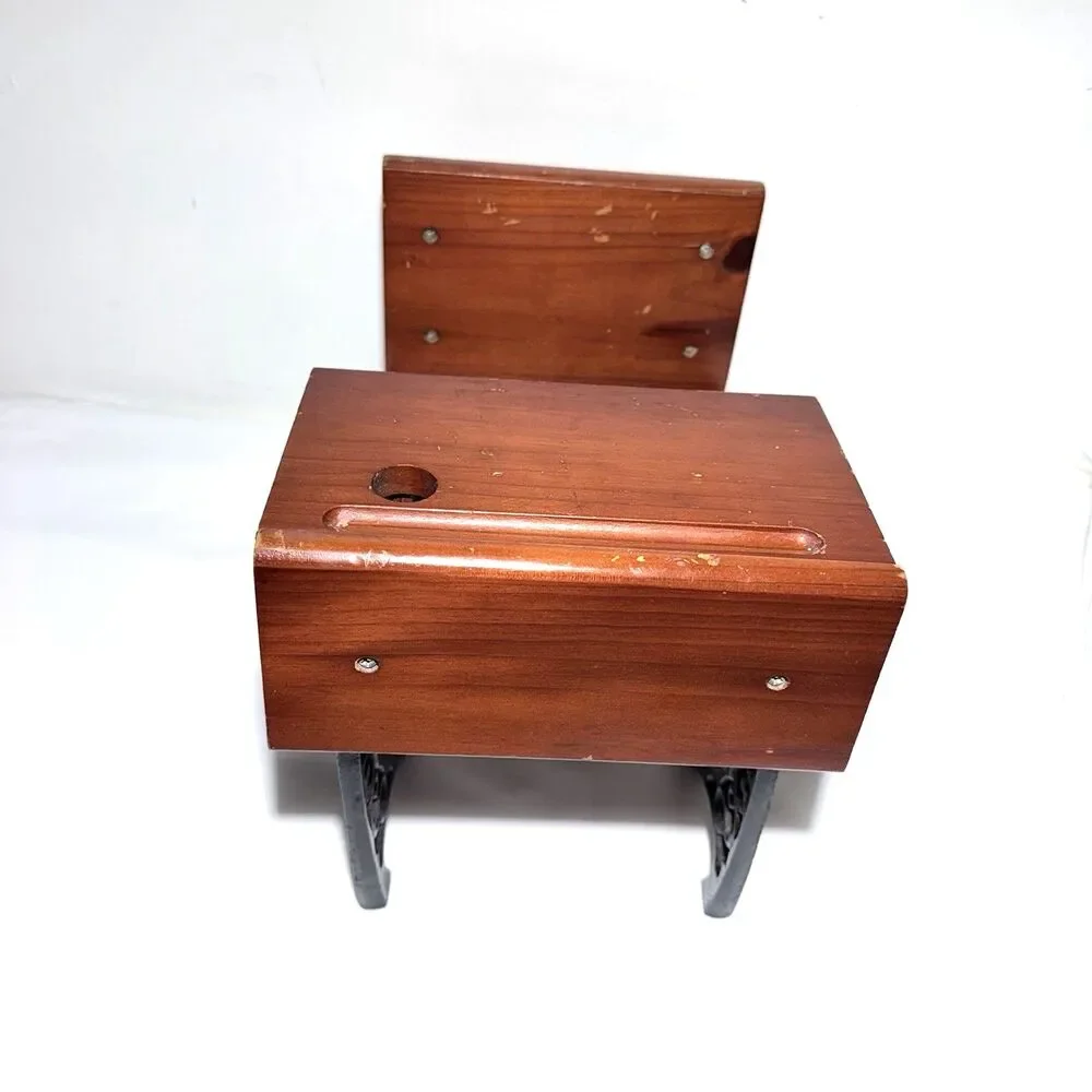 Vintage American Girl Samantha School Desk Cast Iron Wood Doll Desk